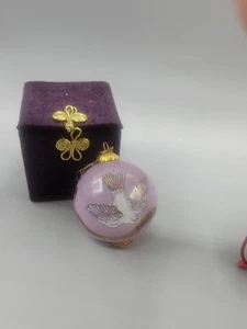 2003 Li Bien Glass Peace On Earth Dove Christmas Ornament Pier 1 Imports - Picture 1 of 4