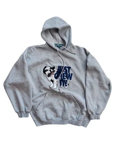 Felpa con cappuccio Big Dogs uomo L Large Just Chew It pullover ricamato tasca maglione - Foto 1 di 4