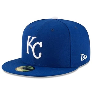 NEW ERA Kansas City Royals MLB Cap Hat 59FIFTY FITTED 7 3/4 On-Field Made USA - Picture 1 of 5