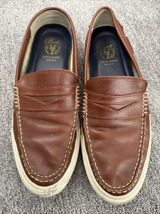 Cole Haan Mens Sz 10.5 M  Penny Loafers Pinch Boat Weekender Casual Shoes  Brown - Picture 1 of 6