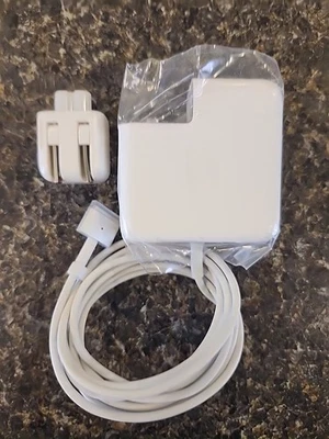 Apple Genuine OEM A1436 45W MagSafe 2 Power Adapter Charger w Wall Plug  - Image 1 of 3