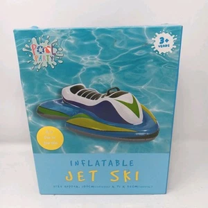 Inflatable Jet Ski Swimming Pool Beach Water Raft Kids Float - Picture 1 of 6