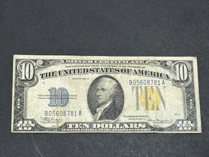 1934 A $10 ***North Africa*** Silver Certificate Note US Bill LOW Shipping!!! - Picture 1 of 2