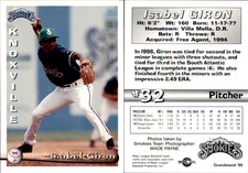 Isabel Giron 1999 Grandstand Knoxville Smokies #NNO Card *AutographDen*