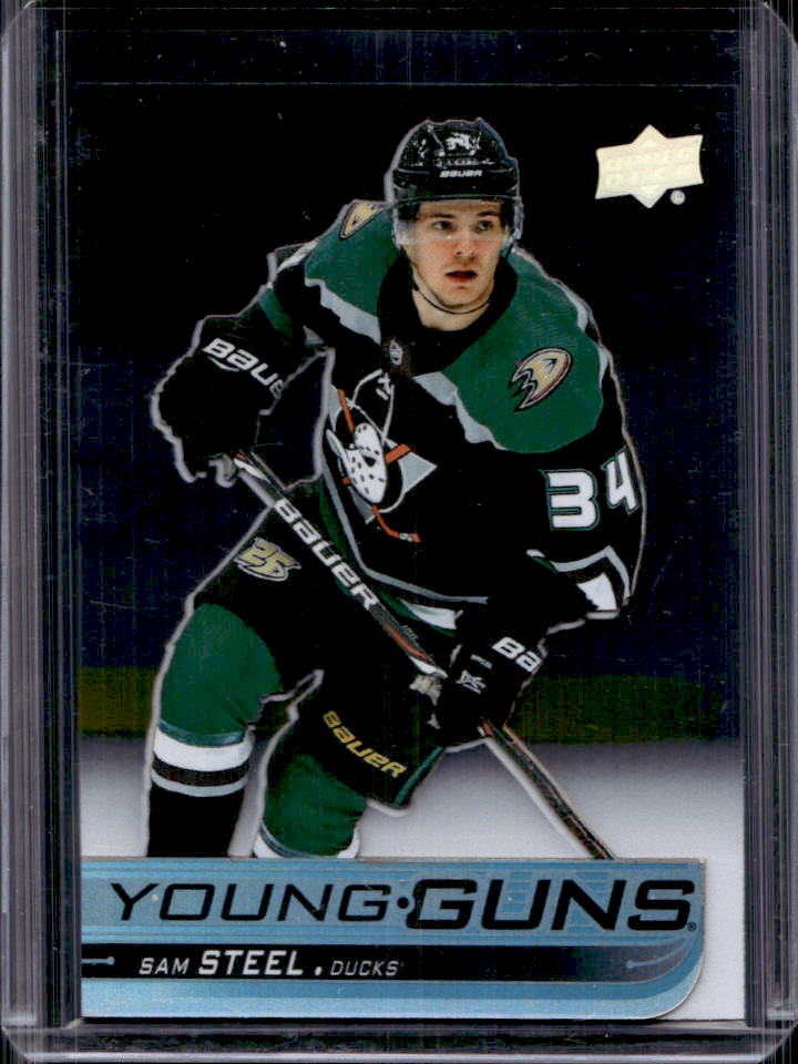 2018-19 Upper Deck Series 1 Sam Steel Young Guns Clear Cut SP Rookie RC #487