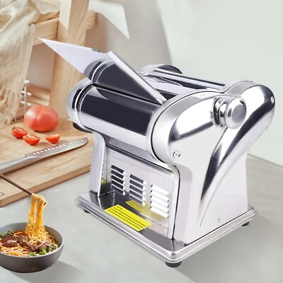Commercial Electric Dough Roller Sheeter Noodle Pasta Maker Machine 135W Durable - Image 1 of 4