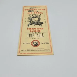 ROARING CAMP BIG TREES STEAM POWERED RAILROAD BROCHURE April 2, 1966 - Picture 1 of 4