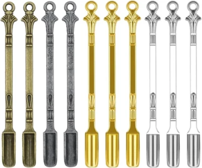 10 PIEZAS Pala Mini Cuchara Aleación Vajilla Dije Cocina Colgante Cuchara Pequeña Pala Foto 1 de 4