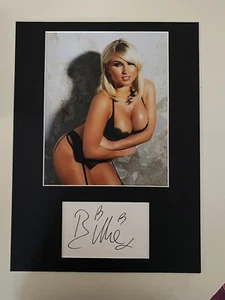 Billie Faiers **HAND SIGNED** 16x12 mounted display - AUTOGRAPHED - Picture 1 of 1