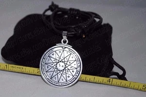 Fourth Pentacle Mercury Seal of King Solomon Talisman Pendant Charm Necklace - Picture 1 of 2