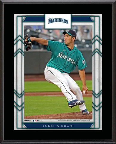 Yusei Kikuchi Seattle Mariners 10.5" x 13" Sublimated Player Plaque Cover