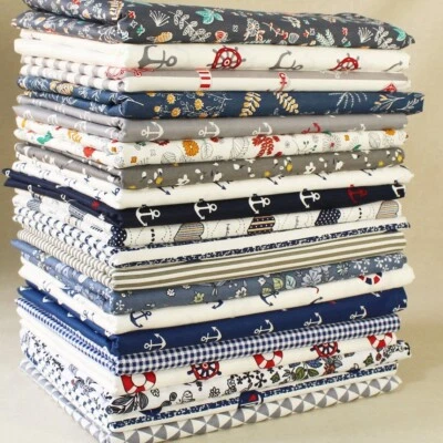 Cotton Fabric Scraps Quilt Scrap Bundle  Fabric Grab Bag Fabric Squares Bundles - Image 1 of 4