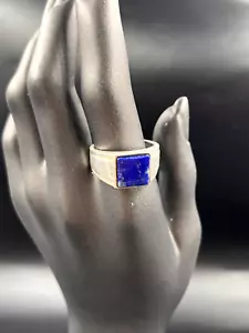 Vintage Sterling Silver and Lapis lazuli Ring - Imagen 1 de 6