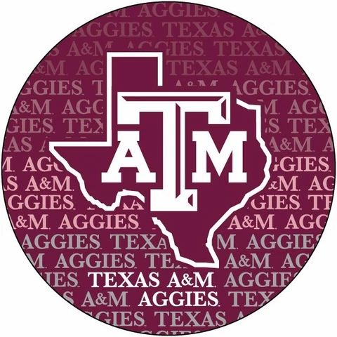 TEXAS A&M 4" REPEAT DESIGN MANGET-TEXAS A&M AGGIES CAR MAGNET-NEW FOR 2016! Cover