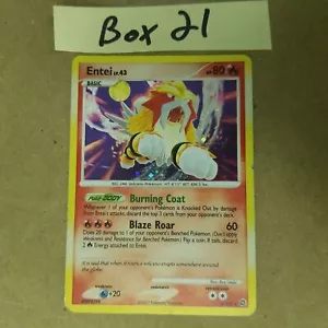 Entei 4/132 - Unleashed Set - COSMO Holo Bleed - RARE - POKEMON CARD - LP/MP - Picture 1 of 20