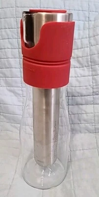 Jarra de vidrio de enfriamiento para enfriamiento de vino Metrokane Rabbit cristal 6520 rojo Foto 1 de 3