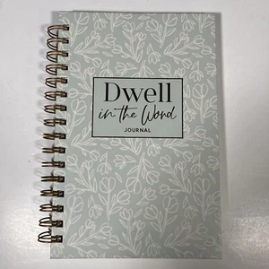 Dwell in the Word Journal - Blue Floral Spiral - Picture 1 of 6