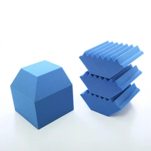 Small Acoustic Treatment Corner Kit 3 Bass Traps 1 Corner Cube Grey, Red, Blue - Picture 1 of 36