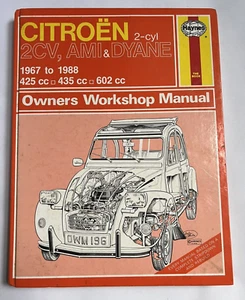 Citroen 2CV, AMI & Dyane Owners Workshop Manual Hardback edition - Picture 1 of 7