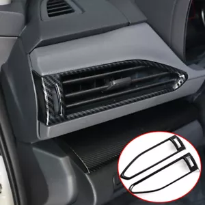 Cubierta de salida de ventilación de aire frontal de fibra de carbono para Subaru Crosstrek 2023 24 - Imagen 1 de 10