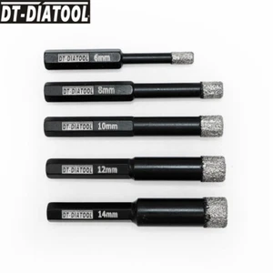 Brocas de perforación de diamante de 6 mm-14 mm 2 piezas sierra de orificio de núcleo cortes azulejos mampostería granito - Imagen 1 de 13