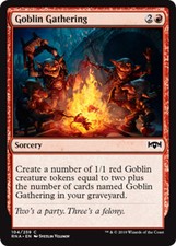 4x Goblin Gathering MTG Ravnica Allegiance NM Magic Regular