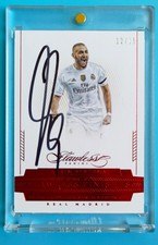2016 Panini Flawless Soceer Flawless Finishes Ruby Karim Benzema Auto 12/15 SP