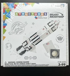 CreateOn Galaxy Rocketship Magna-Tiles Structures 24 Piece Set - Picture 1 of 2