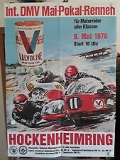 original Hockenheim Ring Renn PLAKAT  1976 POSTER   Motorrad Ducati MV Agusta