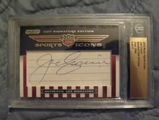 JOE CRONIN 2010 Leaf RAZOR Sports Icons Cut Signature #6/17 HOF 1956 RED SOX 