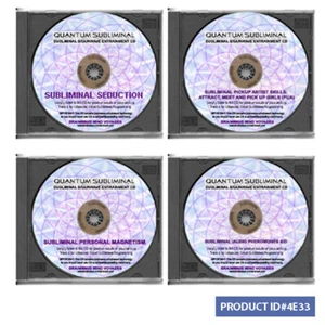 4 CD SEDUCTION AID PICKUP ARTIST ANIMAL MAGNETISM SEDUCE ANYONE AUDIO PHEROMONES - Imagen 1 de 1