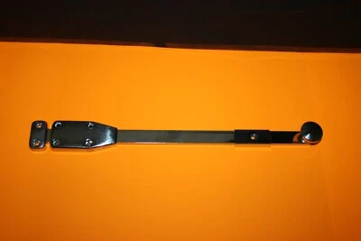 Verrou Fermeture à coulisse à plaquer en Acier Chromé Longueur 360 mm NEUF - Photo 1/3