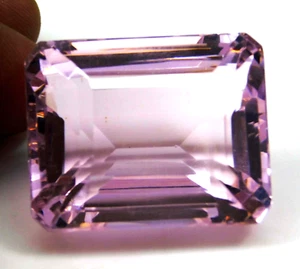 102.50 Ct Natural Translucent Emerald Cut Pink Kunzite Loose gemstone - Picture 1 of 7