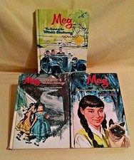 MEG BOOK SET 3 HOLLY BETH WALKER WHITMAN MYSTERY ILL CLIFF SCHULE 1960S 1970S.