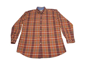 Orvis Shirt Men Large Multi Plaid Perfect Flannel Long Sleeve Collared Button Do - Picture 1 of 8