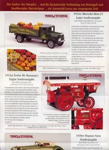 Matchbox Models of Yesteryear Faltblatt/Prospekt 3. "Exclusiv" Serie 1998 - Bild 1 von 1