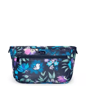 New Lug Travel PARASAIL Cosmetic Make-up Bag Case BLOOM BLACK Floral Multicolor - Picture 1 of 8