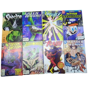 DC Super Heroes Comic Book Lot Of 8 Green Lantern Flash Wonder Woman The Spectre - Picture 1 of 18