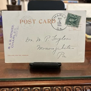 CHARLES, GEORGIA Doane Cancel May 9, 1906 Type 2 No 2 On A Florida Postcard - Picture 1 of 3