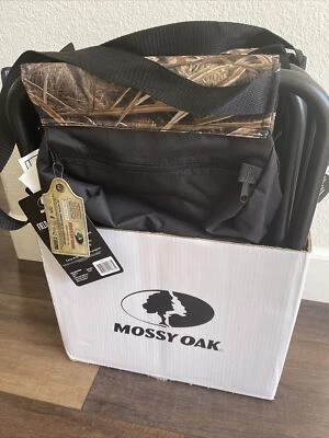 4 PK Mossy Oak Foldable Field Hunting Stool —Underseat Storage —225lbs Capacity - Image 1 of 4