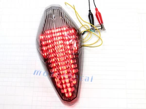 LED Rear Lamps Tail Light Turn Signals Fits 2003-2009 2008 VTX1300R VTX1300 S/T - Picture 1 of 7