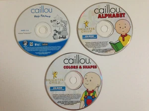 Set of 3 Caillou CD's Alphabet Colors and Shapes Magic Playhouse win & mac - Picture 1 of 1