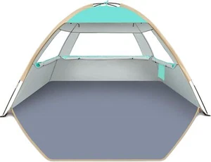 Beach Tent Sun Shelter UPF 50＋UV Protection, Lightweight & Easy Setup - Picture 1 of 7