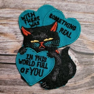 Wish There Was Something Real Cat Nin Nine Inch Nails Lyrics Embroidered Patch. - Picture 1 of 2
