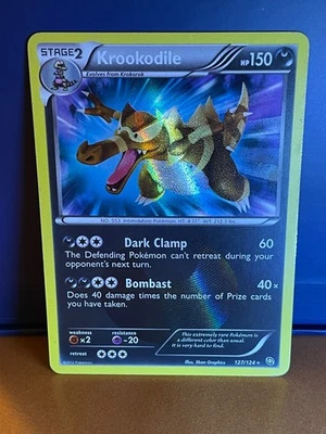 2012 Pokemon Krookodile 127/124 Dragons Exalted Set Holo Shiny Secret Rare - Image 1 of 4
