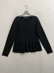 Ann Taylor Pullover Damen Large Schwarz Schößchen Seidenmischung Klassisch Karriere " - Bild 1 von 8
