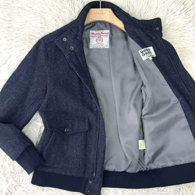 HARRIS TWEED TK Takeo Kikuchi Swing Top Navy Size 3 Mens From Japan - Image 1 of 4