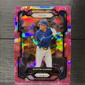 2024 Panini Prizm #31 Dustin Harris Pink Ice Prizm Texas Rangers. E86 - Picture 1 of 2