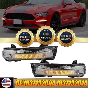 Luz antiniebla LED completa para parachoques DRL Ford Mustang 2018-2022 con lámpara de señal de giro - Imagen 1 de 13