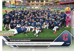 Cleveland Guardians 2025 Topps Now #795 - Brian Rocchio Walk-Off HR - Prevendita - Foto 1 di 2